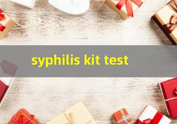 syphilis kit test